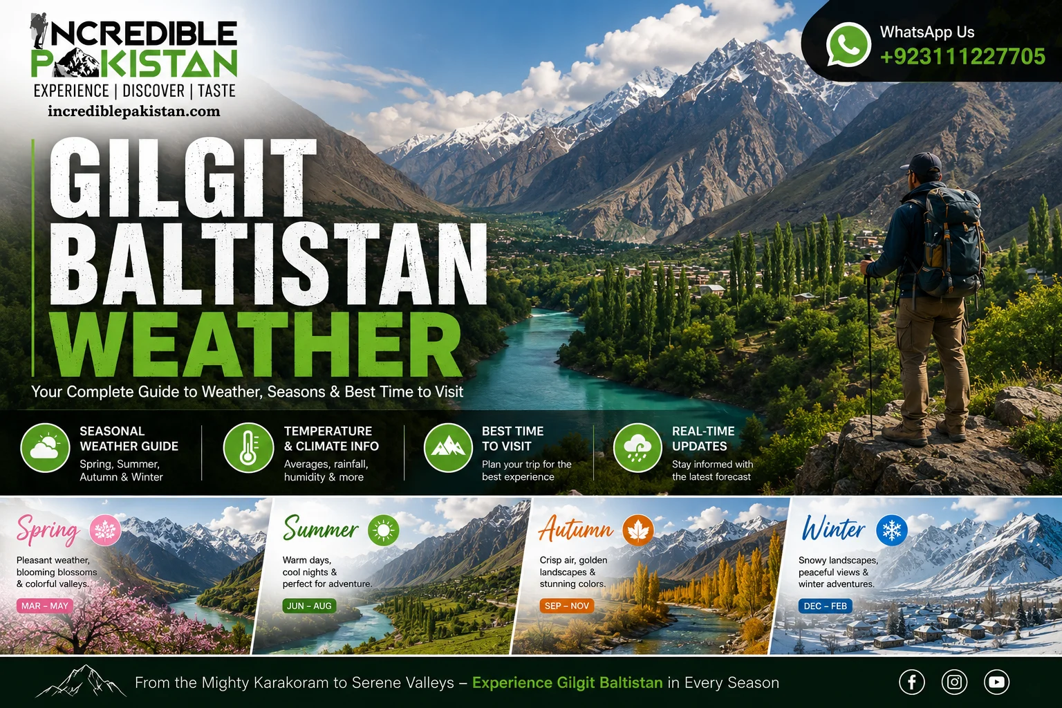 Gilgit Baltistan weather and mountain landscape in Northern Pakistan