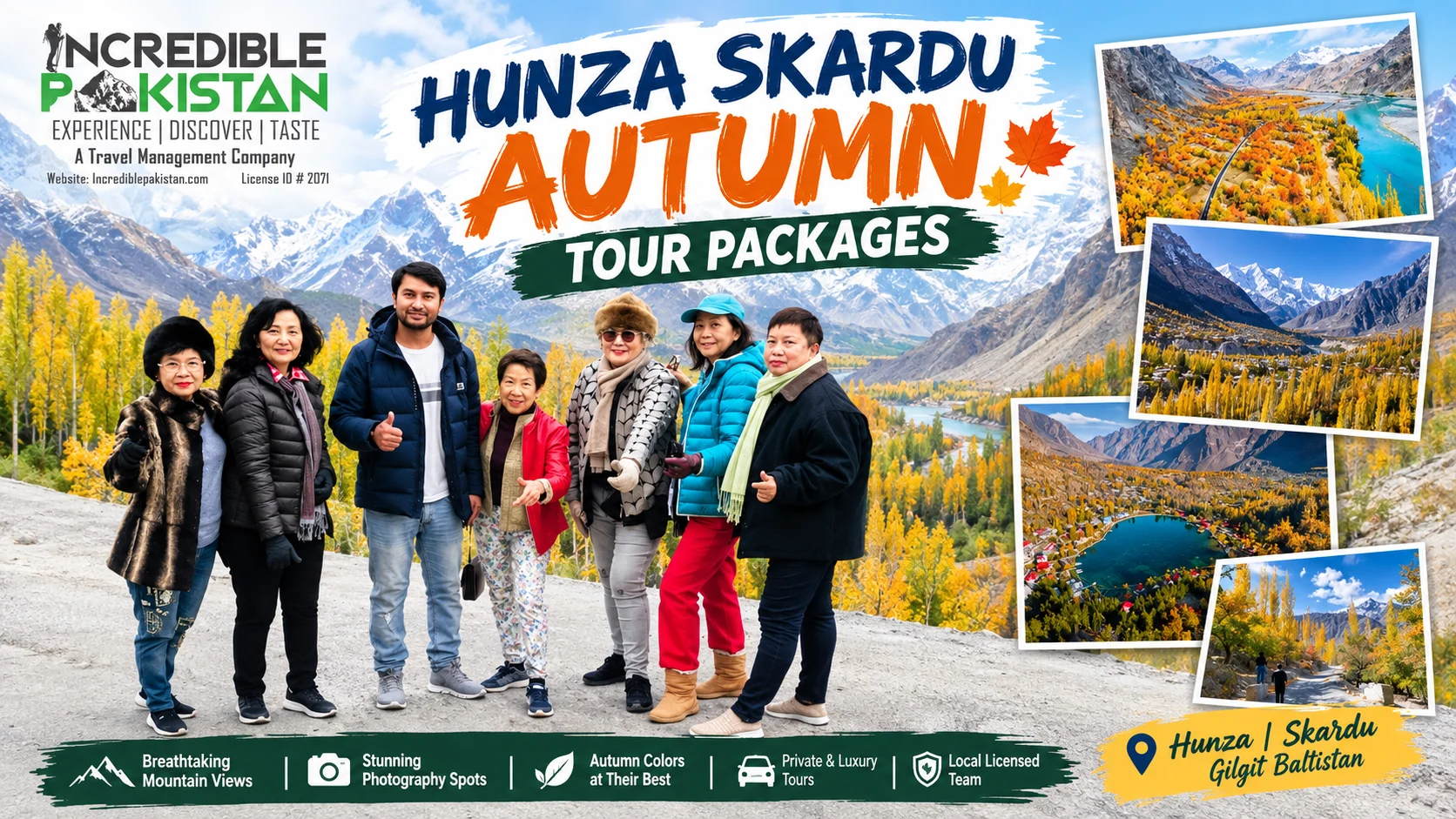 Hunza Skardu Autumn Tour Packages – Map Hunza Skardu Autumn Tour Packages